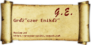 Gráczer Enikő névjegykártya